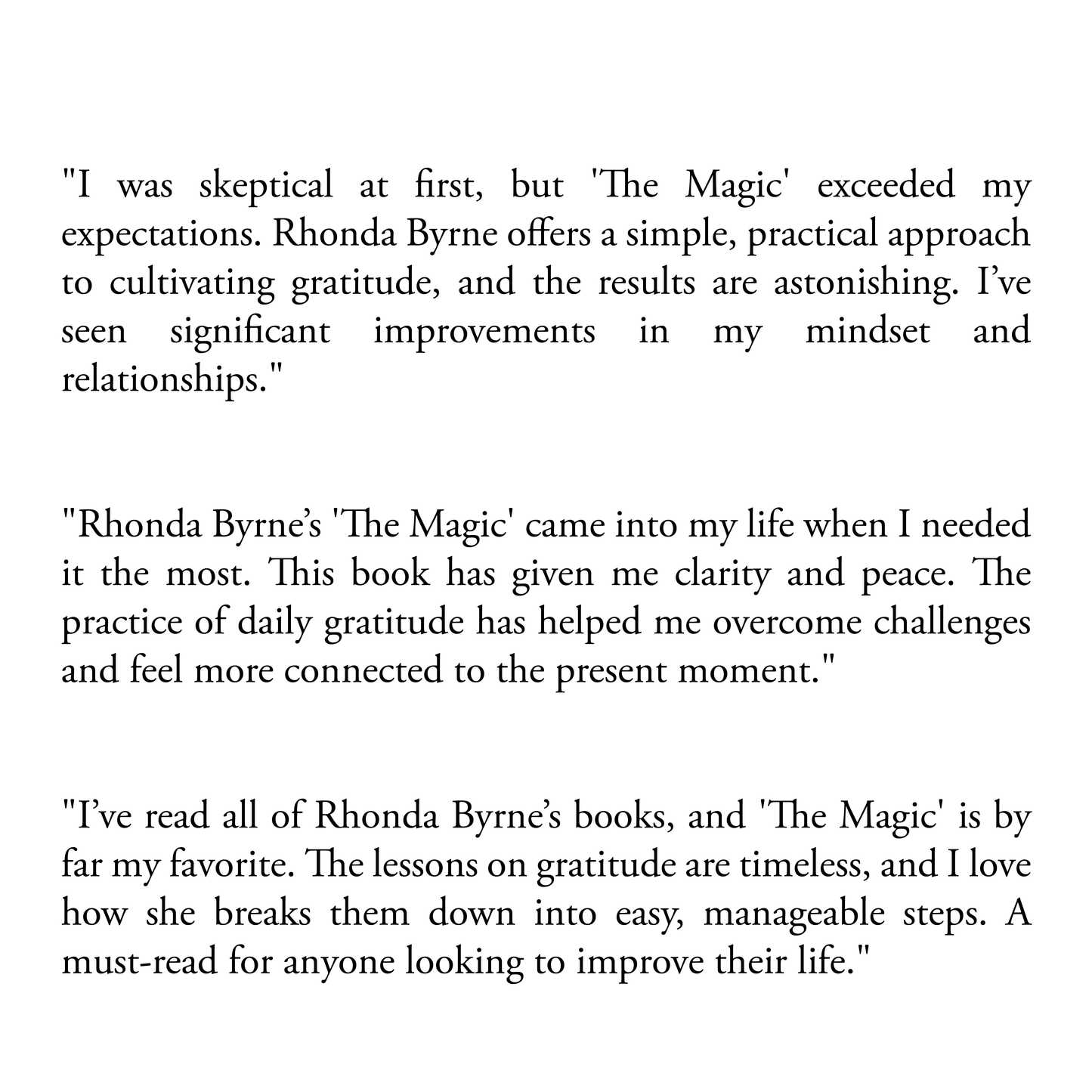 Magic by Rhonda Byrne