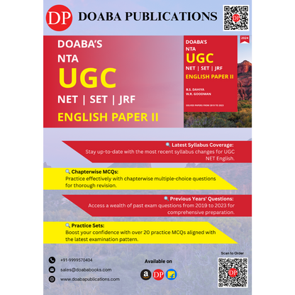 Doaba's NTA UGC NET/JRF/SET Paper 2 English