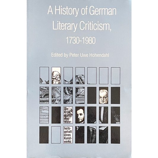 A History of German Literary Criticism, 1730-1980