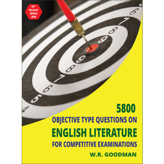 5800 Objective Type Questions on English Literature for Competitive Examinations 2025