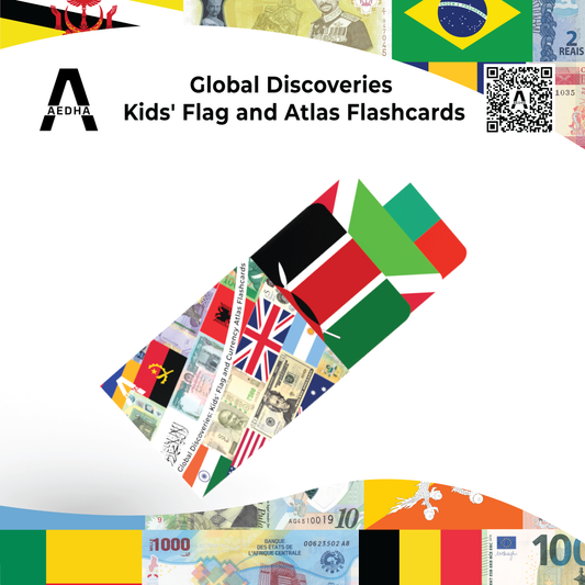 Global Discoveries Kids' Flag and Atlas Flashcards | Flags of The World Flashcards