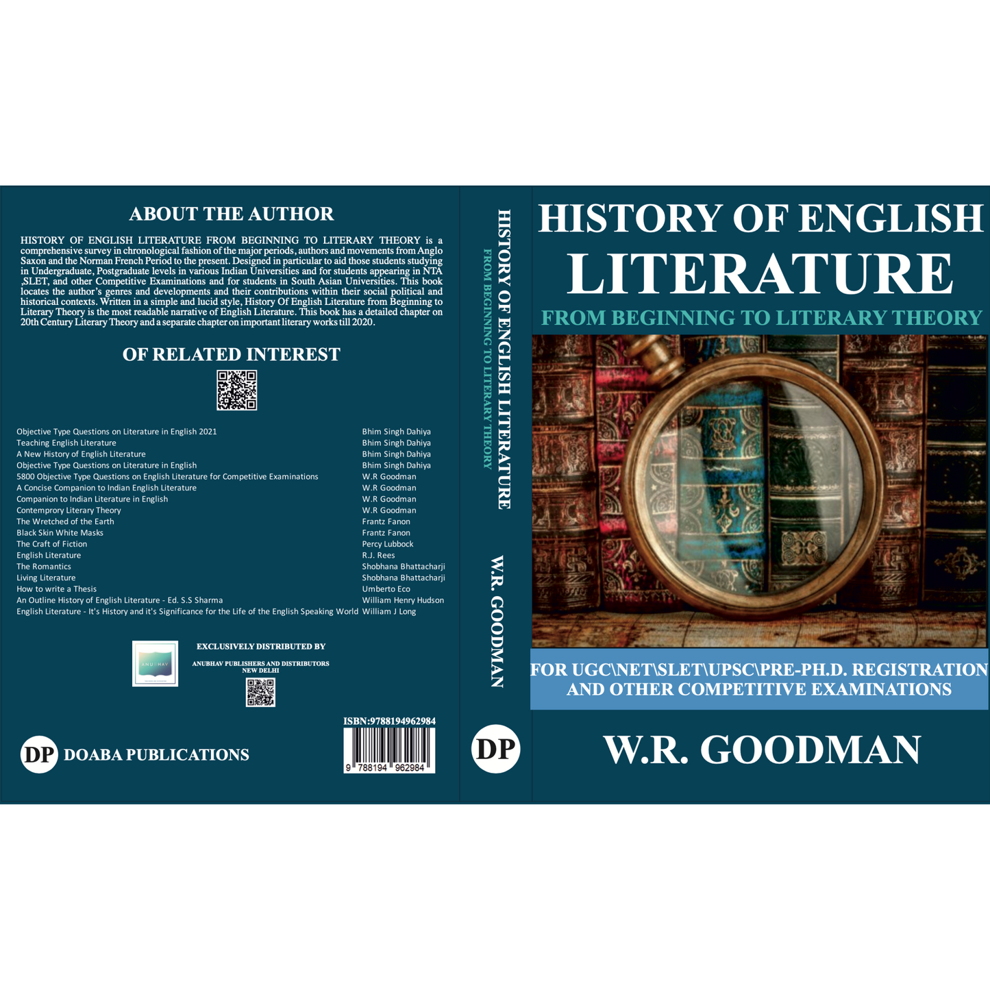 History of English Literature from Beginning to Literary Theory  (For UGC, NET, SLET, UPSC, Pre-Ph.D. Registration and Other Competitive Exams)