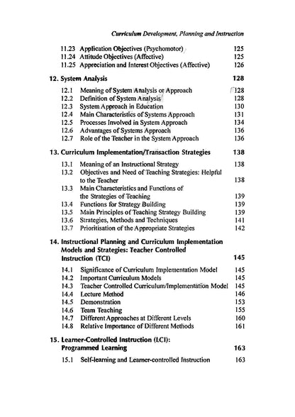 Curriculum Development - Planning and Instruction