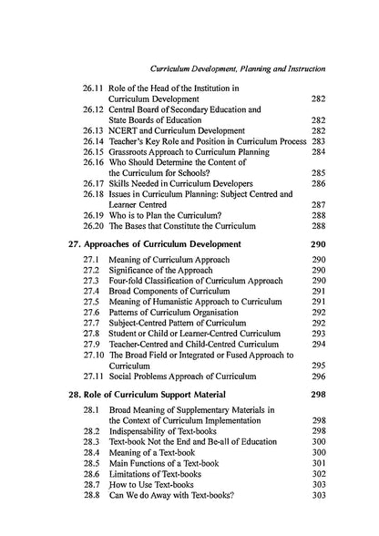 Curriculum Development - Planning and Instruction