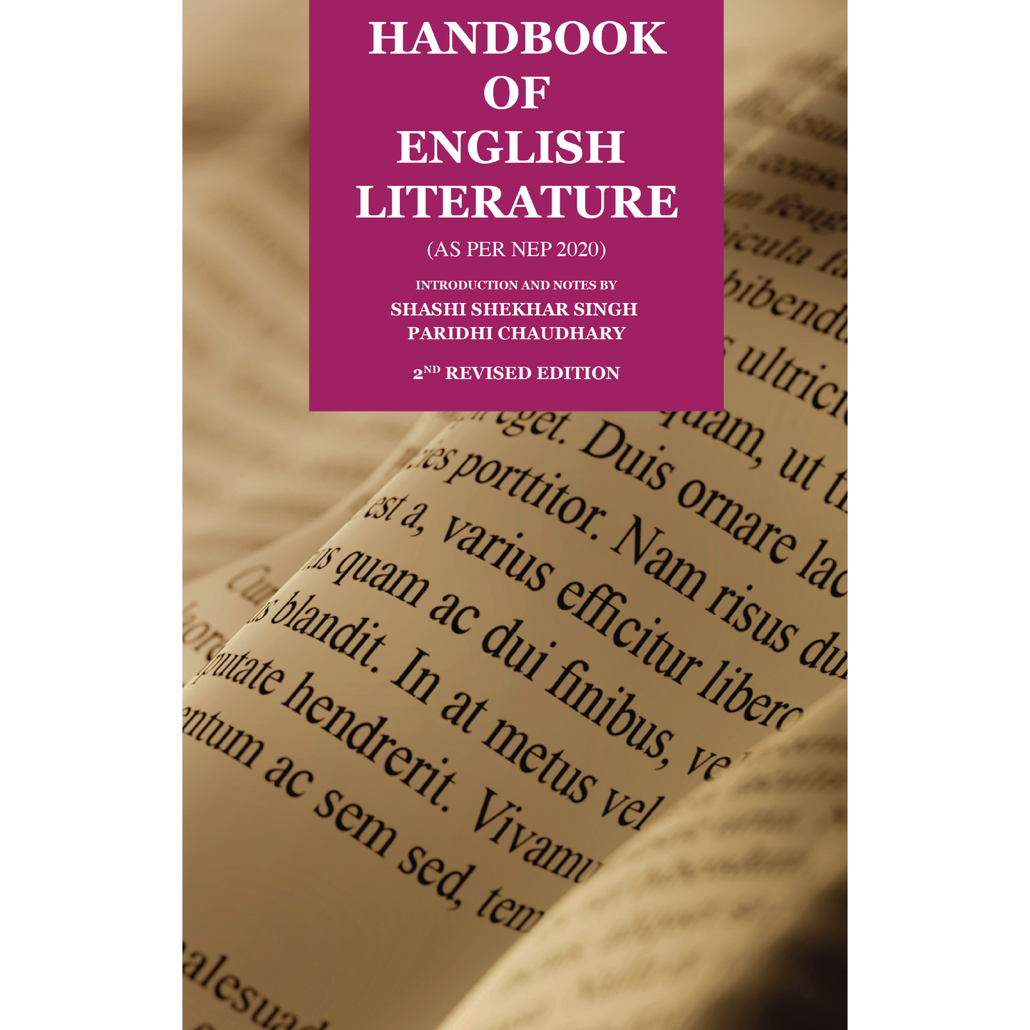 Handbook of English Literature | 2nd Revised Edition