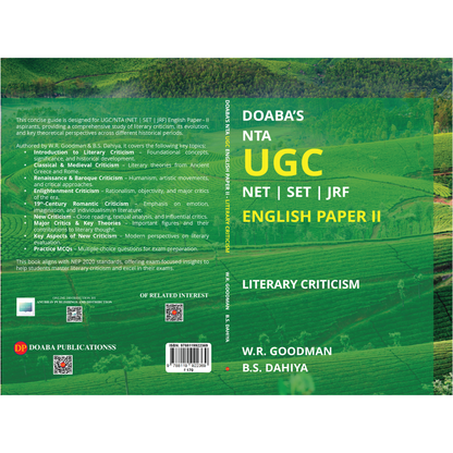 Doaba’s NTA UGC NET | SET | JRF English Paper II – Literary Criticism