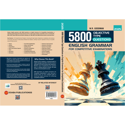 5800 Objective Type Questions on English Grammar for Competitive Examinations