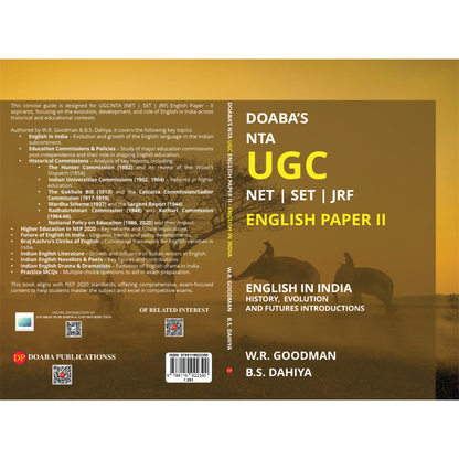 Doaba’s NTA UGC NET | SET | JRF English Paper II – English in India: History, Evolution, and Future Introductions