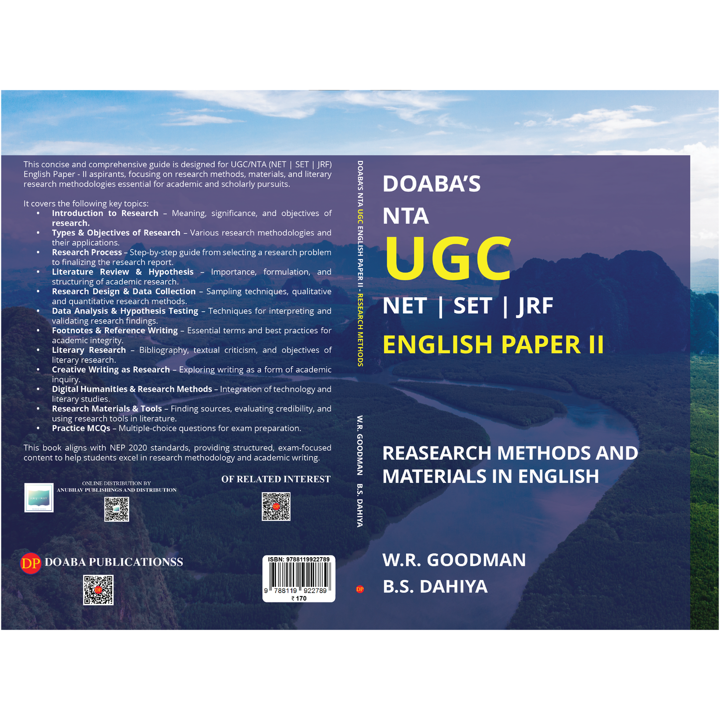 Doaba’s NTA UGC NET | SET | JRF English Paper II – Research Methods and Materials in English