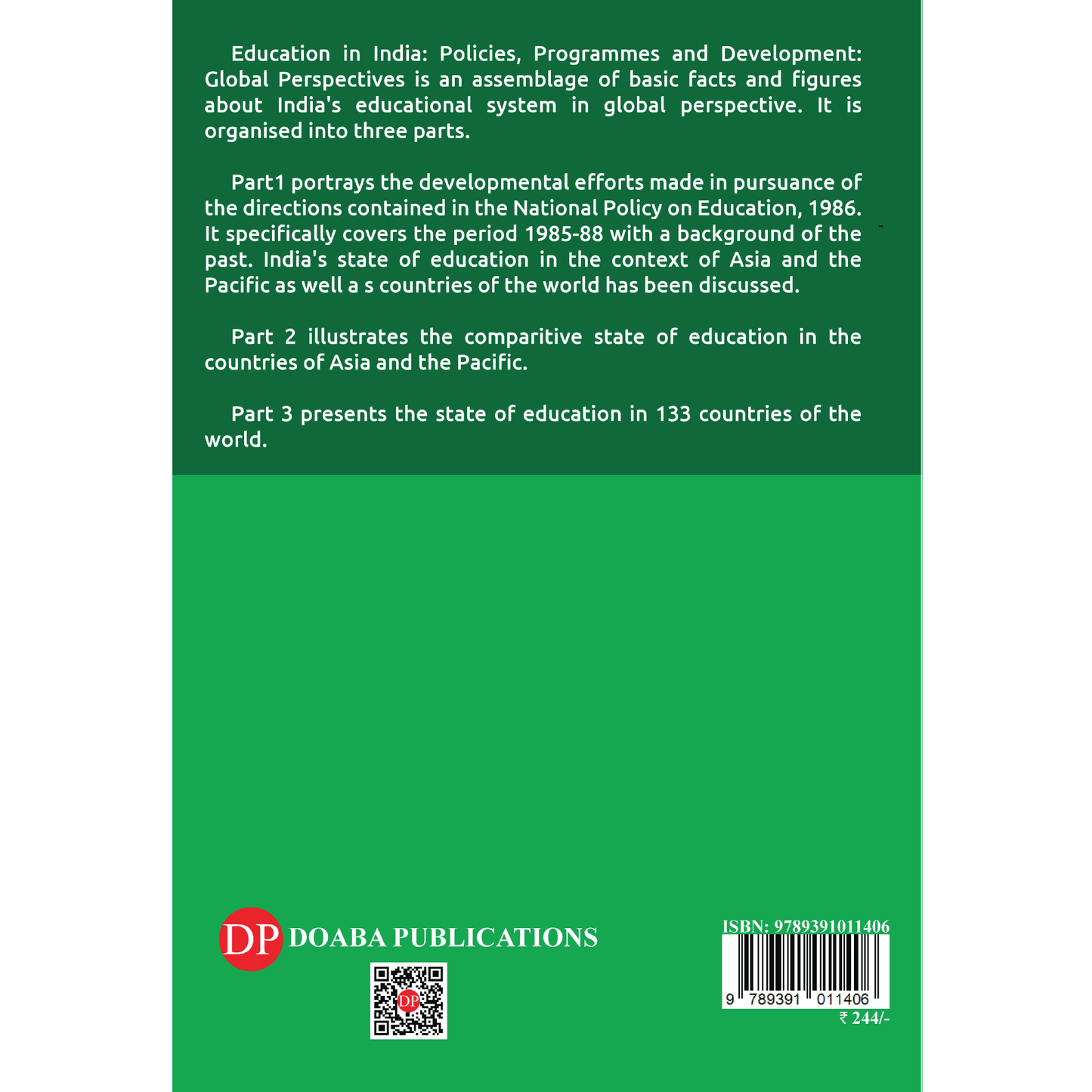 Education in India: Policies, Programmes and Development: Global Perspective