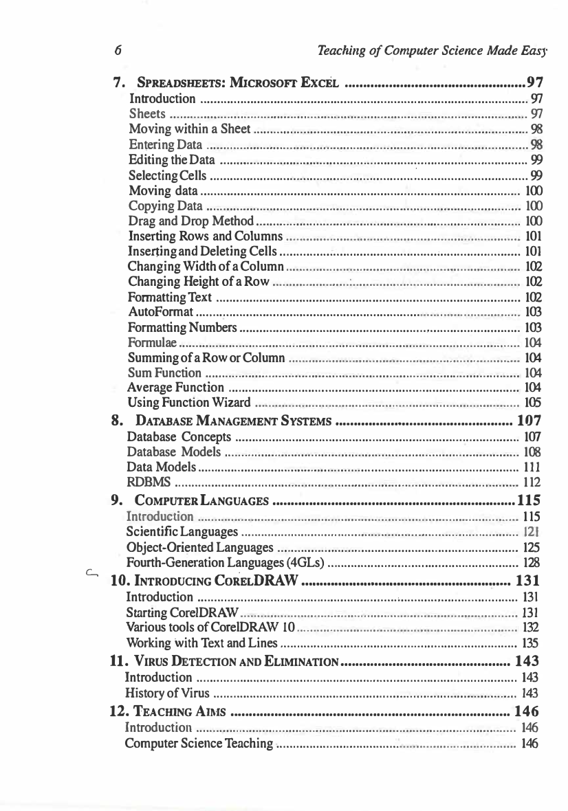 Teaching of Computer Science