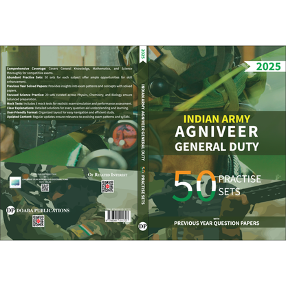 Doaba's Indian Army Agniveer's General Duty 50 Practise Sets (3rd Revised Edition) + Previous Year Revised Question Papers