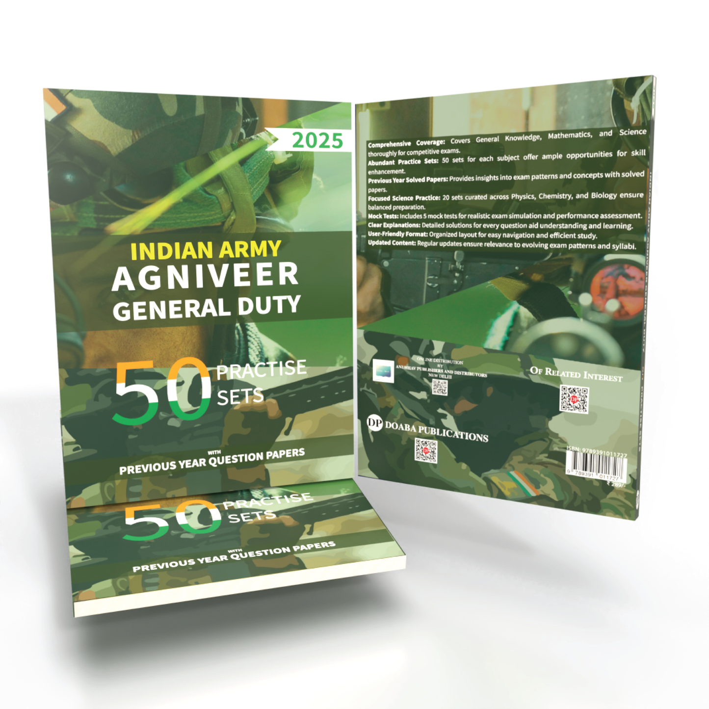 Doaba's Indian Army Agniveer's General Duty 50 Practise Sets (3rd Revised Edition) + Previous Year Revised Question Papers